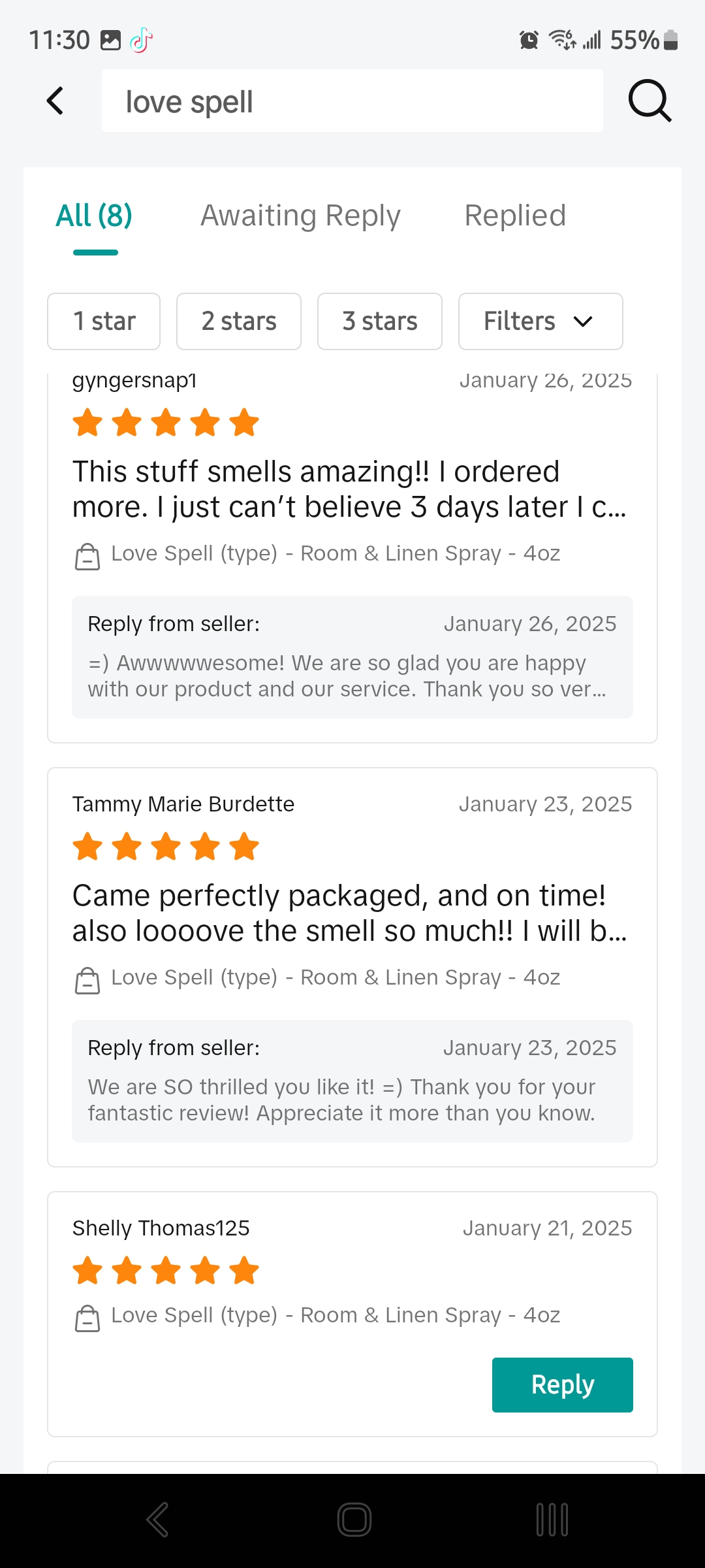 Love Spell (Type) - Room & Linen Spray - 4oz
